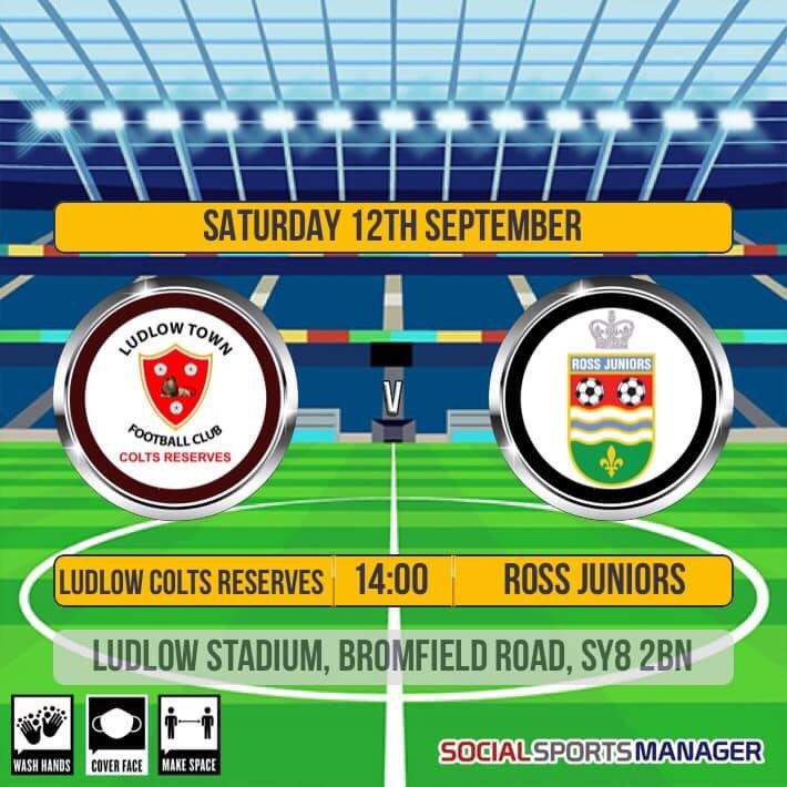 Ludlow Colts Reserves FC (@coltsreserves) on Twitter photo Weโre back ๐๐
The league finally starts again this weekend, with our opening fixture being Ross Juniors at home.
Spectators welcome but must follow social distancing.
๐ 14:00
<a href="/HerefordshireFA/">Herefordshire FA</a> <a href="/rossjuniors/">Ross Juniors FC</a> Weโre back ๐๐
The league finally starts again this weekend, with our opening fixture being Ross Juniors at home.
Spectators welcome but must follow social distancing.
๐ 14:00
<a href="/HerefordshireFA/">Herefordshire FA</a> <a href="/rossjuniors/">Ross Juniors FC</a>
