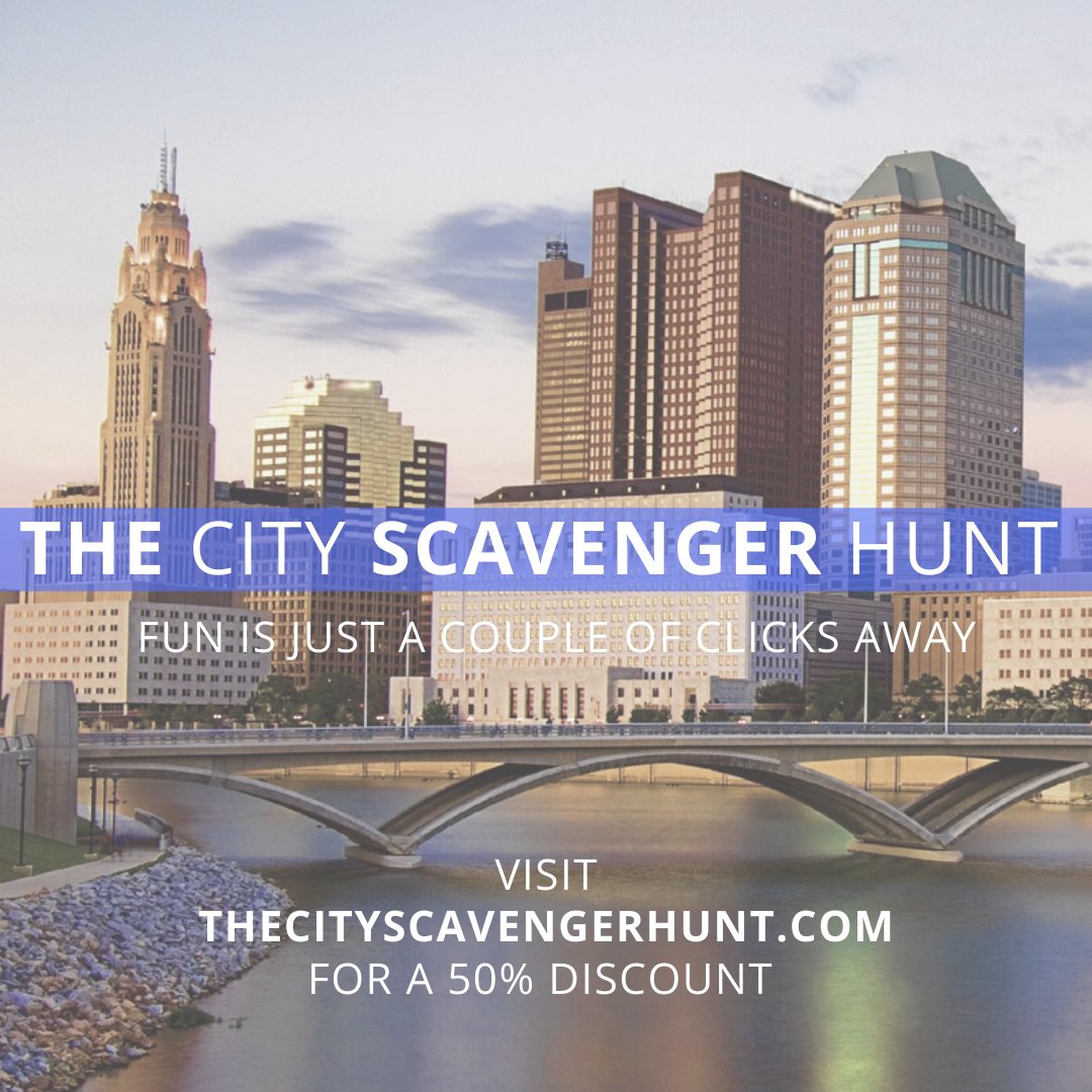 eXcapeColumbus's tweet photo. If you're looking for something different to try -- our friends at The City Scavenger Hunt have touched down in Columbus and they're ready to see what you can do with a phone in hand! Get a huge discount now at https://t.co/J5wiG84b2b! 🔎 https://t.co/83ws0FogzT