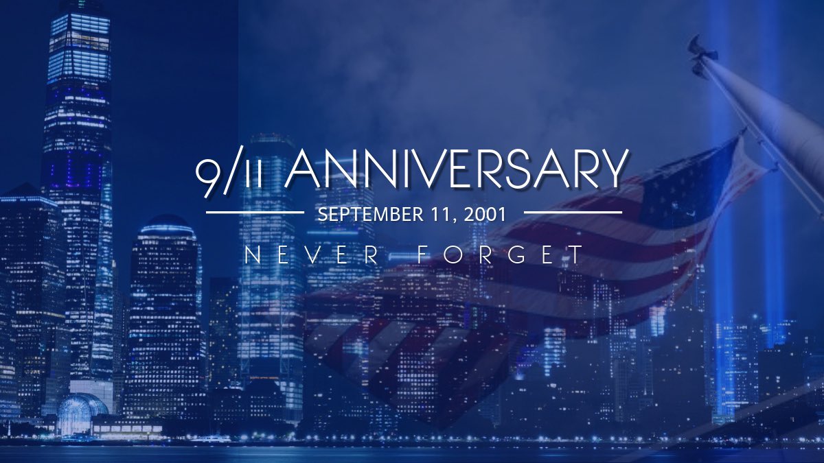 StateRepHutton's tweet image. Today we pause in remembrance of the 2,977 lives lost during the terrorist attacks on September 11, 2001.
May we #neverforget the innocent people taken from us on this tragic day.
May we #foreverhonor the bravery of our first responders and their selfless acts of heroism.