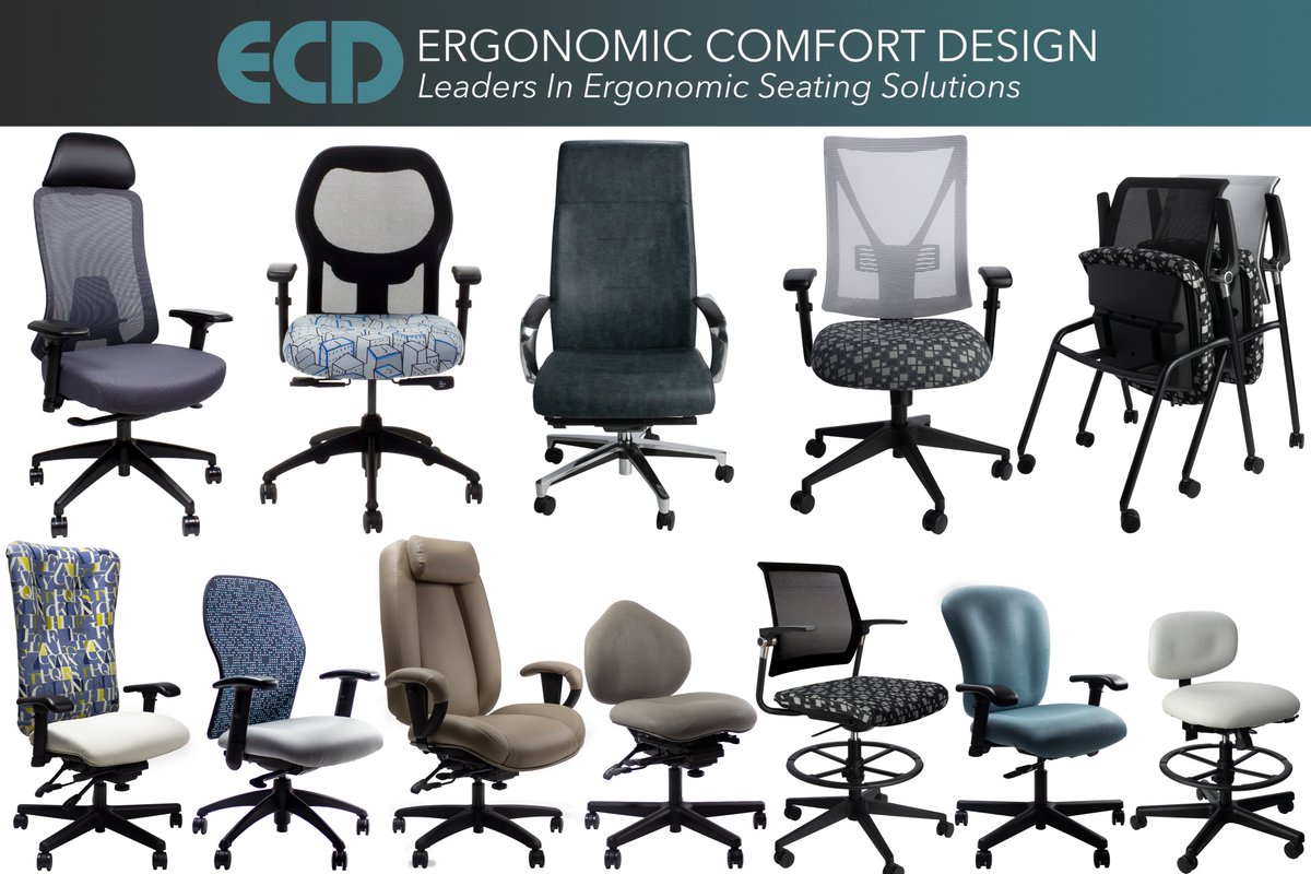 ECDErgo's tweet image. 20 task chairs with over 27,000 possible configurations before factoring in fabric. It seems daunting until you consider the configurations are made up of 5 seat sizes, 5 arm options, 5 cylinder options, 3 mechanism options.  Lots of choices without a lot to remember.#photofriday