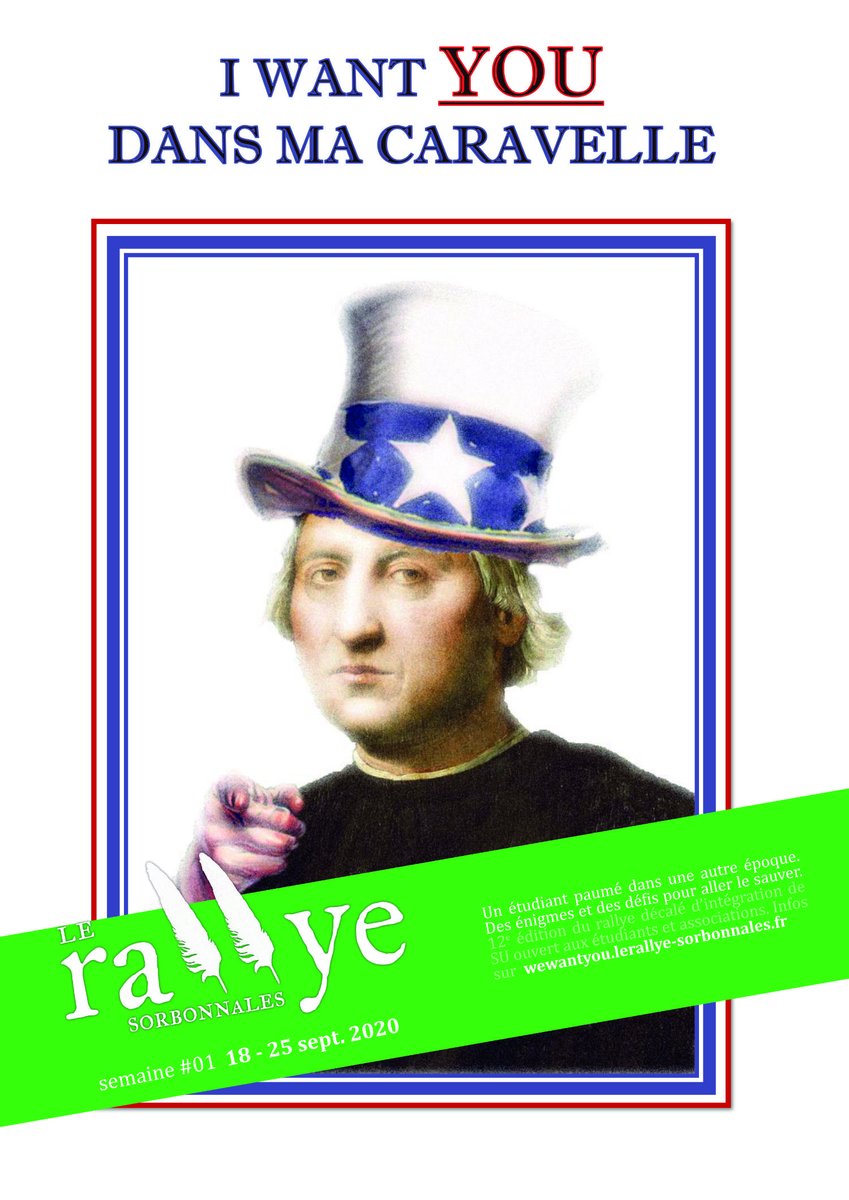 Le rallye des Sorbonnales revient ! Ça commence vendredi prochain. 18/09. Tout numérique, tout gratuit. Plein de cadeaux à la clef. Les inscriptions sont ouvertes sur wewantyou.lerallye-sorbonnales.fr ! #sorbonneuniversite #sorbonnales #rallyeintegration