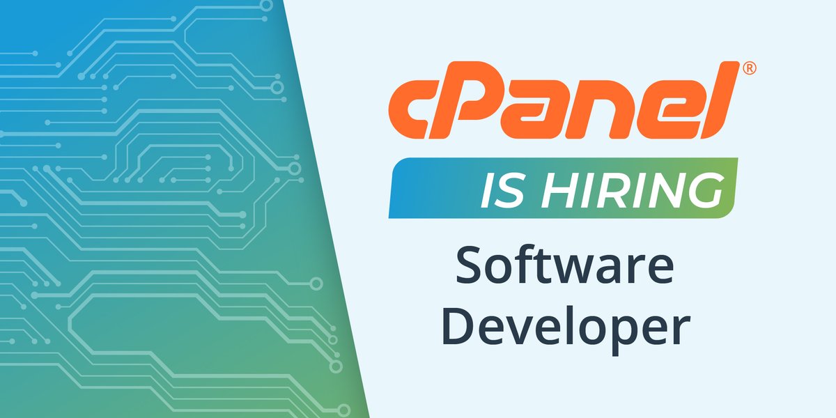 cPanel's tweet image. cPanel is hiring for a Perl Software Developer! This position will assist in the maintenance, development, &amp;amp; implementation of existing software systems and applications for market sale. Apply today! 

job.listings.cpanel.net/x/detail/a2ldo… 

#PerlJobs #SoftwareJobs #DeveloperJobs #HoustonJobs