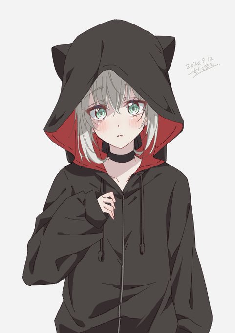 黒猫パーカーのtwitterイラスト検索結果 古い順