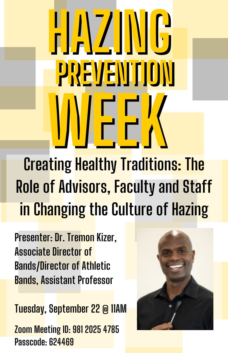 UCF National Hazing Prevention Week Speakers!