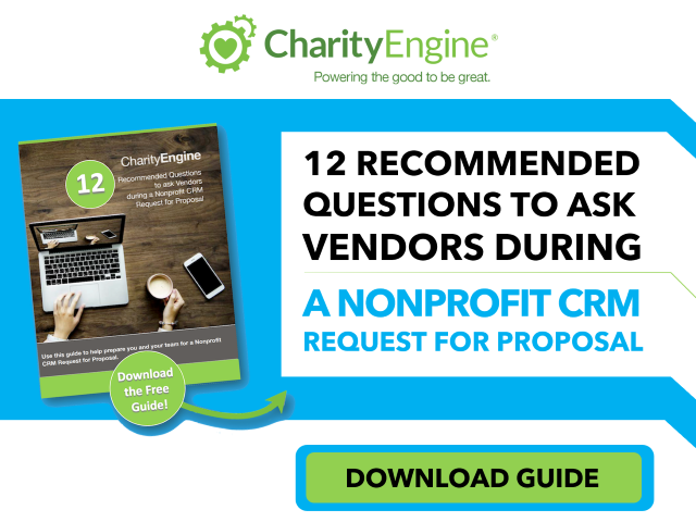 charityengineus's tweet image. Is your Nonprofit preparing for 2021? Looking for a new software to help get your mission further? Make sure you have the right questions. Download our Guide with the Top 12 Questions to ask every Vendor during a #NonprofitCRM RFP. click.charityengine.net/RFP-Questions-…