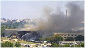 Eventually, the school emptied out, and it was time to drive home. My route home, took me across the American Legion Bridge, down the GW Parkway, and, yes, directly past the Pentagon via 110, right in front of the burning, fiery maw.