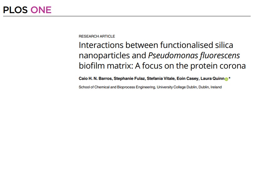 Interactions between functionalised silica nanoparticles and Pseudomonas fluorescens biofilm matrix: A focus on the protein corona bit.ly/35ykxW1 <a href="/PLOS/">PLOS</a> <a href="/PLOSONE/">PLOS One</a> @scienceirel