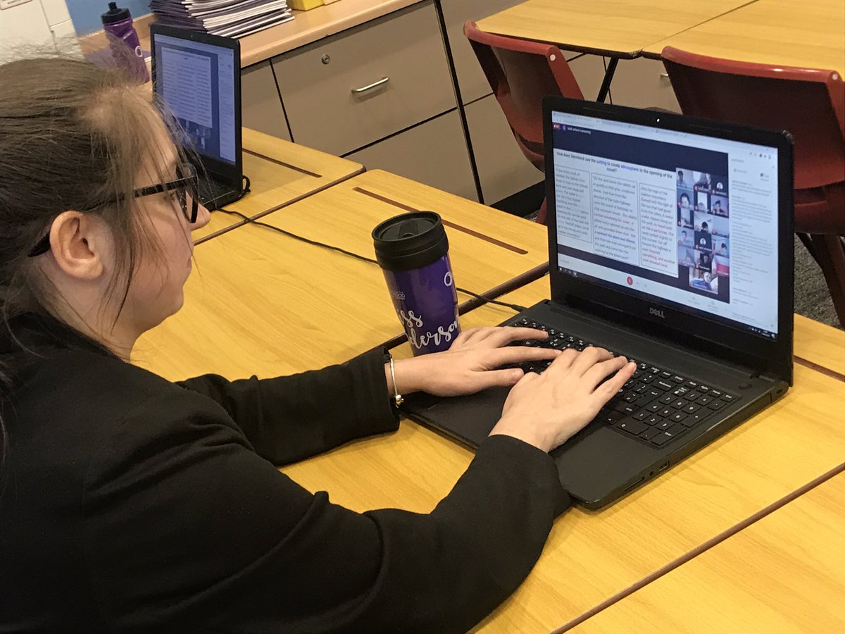 OutwoodNormanby's tweet image. It’s our final Live Lesson of the day for Y8 during their self-isolation. Thank you so much to Mrs Jackson, Head of English delivering. Mr Williams and Miss Sanderson in support with reading out brilliant responses, troubleshooting and tracking engagement. #SteepLearningCurve