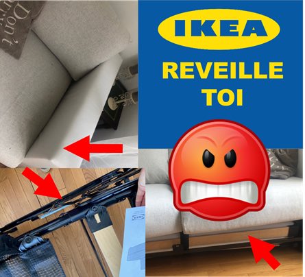 FlotSylvie's tweet photo. Dis @IKEA_France 
Mai: j’ai meublé TOUTE ma maison chez toi.
Juin: j’ai ouvert un SAV sr ce joli canapé VIMLE que je ne peux tjs pas utiliser.
Sept: vas-tu te réveiller et répondre à mes 2 lettres recommandées?  
Sacré préjudice de jouissance, non ? #Ikea #encolere #deception https://t.co/BN7uZXlzsP