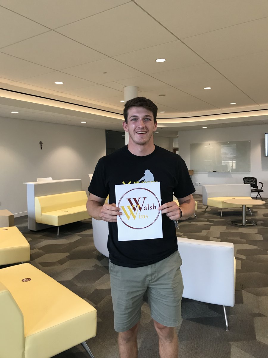 Congrats to Jarret Lyon for his internship with <a href="/WalshUniversity/">Walsh University</a> Baseball team. Jared is focusing on a branding and recruitment strategy. #WalshWins