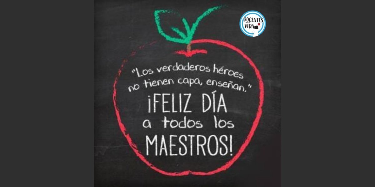 Muy feliz dia!!! Para quienes abrazamos esta pasión que es ardua pero profundamente esperanzadora!!
#MaestrosConValores
#EducarSinIdeología

@Walterghione @VidaSiRosario 
@masvidaoficial @ConMisHijosNoSF @SantaFeXLaVida