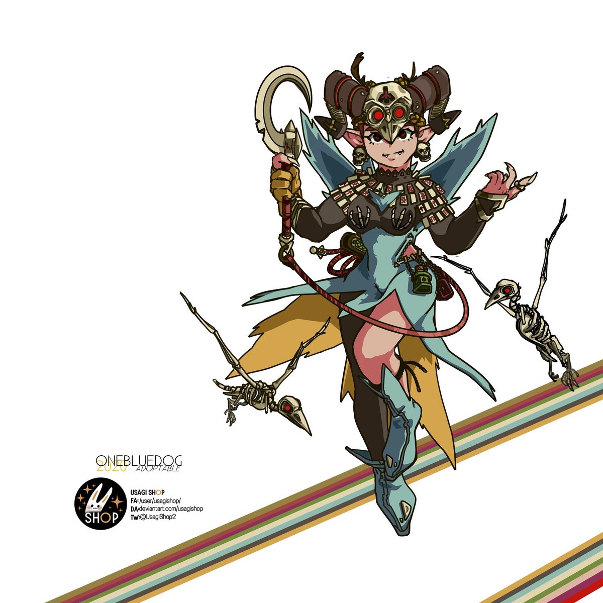 OnebluedogTW's tweet photo. New adoptable by me 🥰 
FOR: USAGI SHOP 
https://t.co/kjRmewmi0W
 
Status: OPEN 
Price: 88$

#art #adoptables #Commission #ArtistOnTwitter #minotaur #artwork #woman #artoftheday #illustration #illustrator #fantasy https://t.co/G9FeIOvBWz