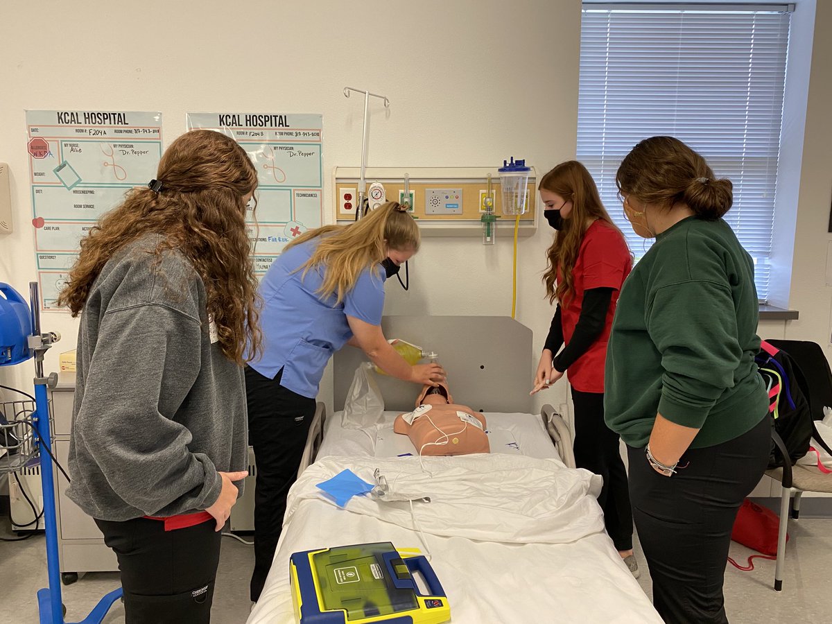 PctKcal's tweet photo. Mock codes in PCT again. Johnny the CPR man is having a rough couple of days. #CTEinKISD #CelebrateKISD ⁦@KCAL_KISD⁩ https://t.co/qpJ9mNhPq1