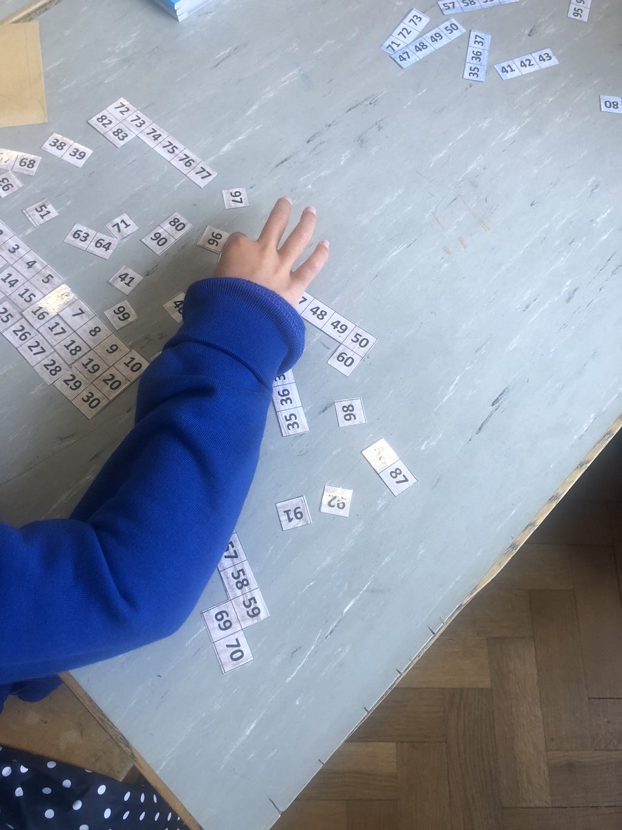 MsCoyles's tweet photo. It’s good to be back 😄! We were working with hundred squares this week. Everyone enjoyed solving some puzzles. https://t.co/qplofBXslH