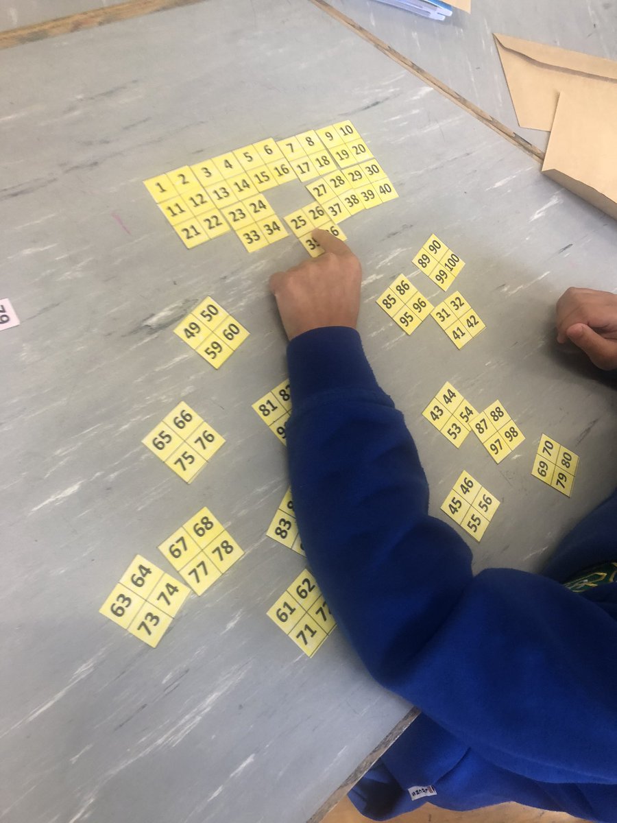 MsCoyles's tweet photo. It’s good to be back 😄! We were working with hundred squares this week. Everyone enjoyed solving some puzzles. https://t.co/qplofBXslH