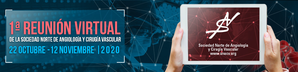 Del 22 de Octubre al 12 de Noviembre tendrá lugar la 1ª Reunión Virtual de la Sociedad Norte de Angiología y Cirugía Vascular (SNACV). La inscripción es gratuita para todos los asistentes. ¡Os esperamos!
snacv2020.com
#eventosmédicos #snacv #cirugiavascular