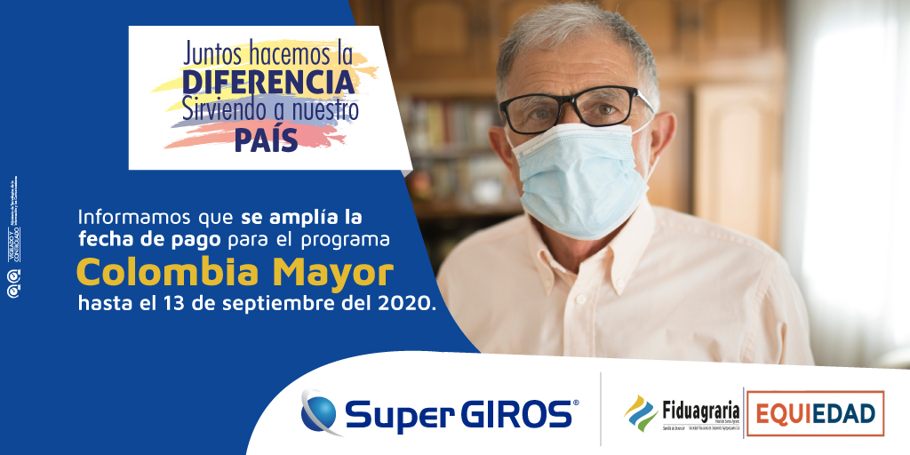 SuperGiros_'s tweet photo. 🚨Información importante para los beneficiarios del #ProgramaColombiaMayor @FiduagrariaSA https://t.co/iK0e2U9m7k