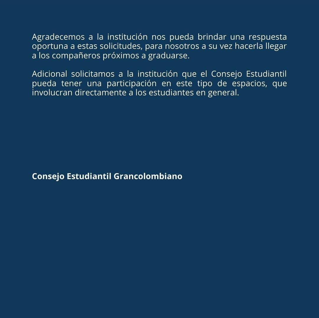 beltranaleja19's tweet photo. @Poligran @rector_poli
Como es posible que otras universidades si hicieran ceremonias virtuales presentando a los estudiantes al menos con una foto y ustedes no? Y se ofanan los directivos de esta universidad de ser los mejores en temas digitales. https://t.co/OWVjN4u6rF