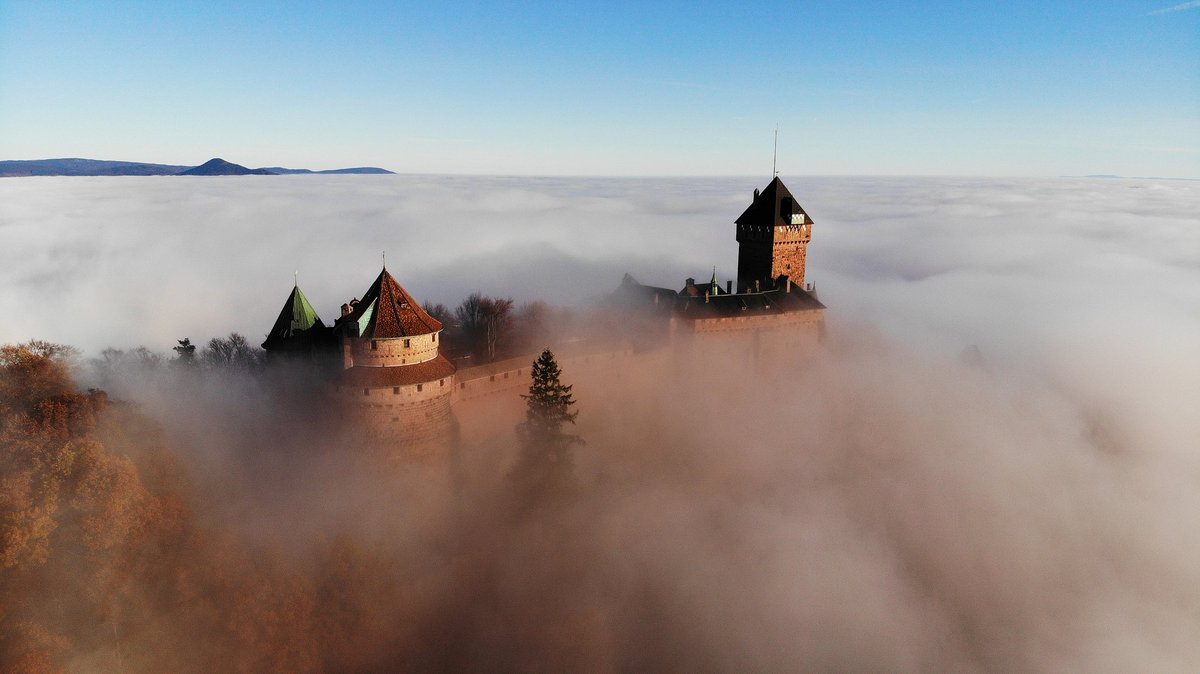 burgenruinen's tweet photo. Château du #HautKœnigsbourg, #Elsass, #Alsace, #Frankreich 🇫🇷 

... während des Dreißigjährigen Krieges wurde sie 52 Tage von den Schweden belagert, am 7. September 1633 erobert und in Brand gesetzt https://t.co/B435kIfQ7Y