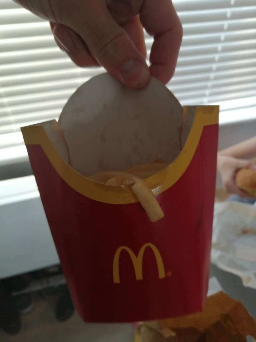 BenStewartITSM's tweet photo. @mcdonalds_G_A I think your Mayflower store lost some of my fries, any chance I could have them back please? https://t.co/UtswMiWf1a