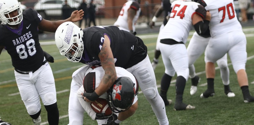 purpleraiders's tweet photo. #RaiderRewind this week does not go back too far just 10 months ago when @MountUnionFB played Muskingum trying to lock down OAC title No. 30 ... 8 p.m. Saturday night on https://t.co/r1MAsWA86J #gomountgo #championthestandard #d3fb #watchd3 https://t.co/GU805skkr8