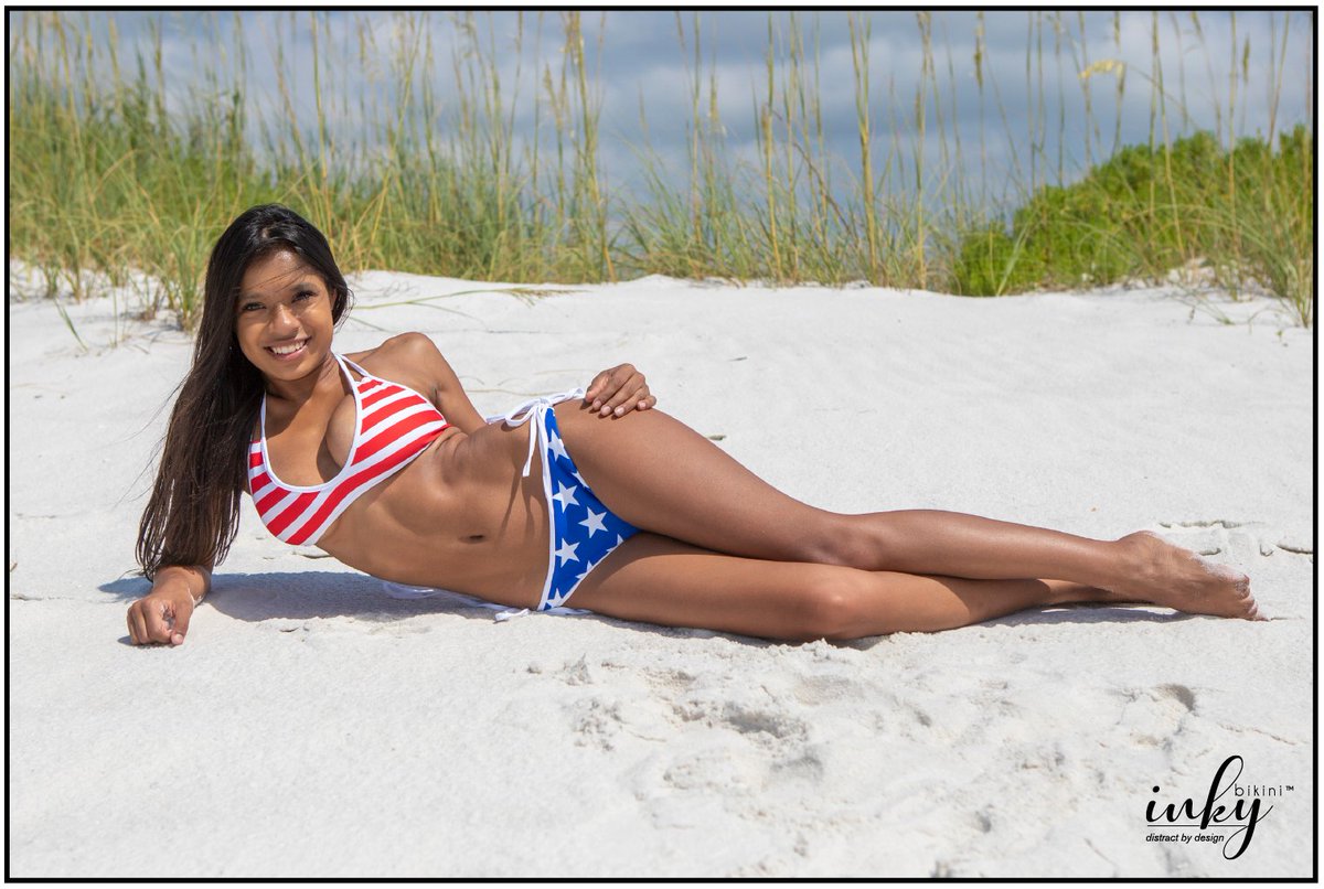 BikiniInky's tweet photo. You can���t go wrong with Stars and Stripes!   

Distract by Design!
Exclusively at https://t.co/cxChzaFLyB

Model: @tatianna_latina

#america #USA #flag #starsandstripes #swimwear #swimsuit #reversibleswimwear #beachlife #model #bikinimodel #bikini #inkybikini https://t.co/G1xz4sNmkV