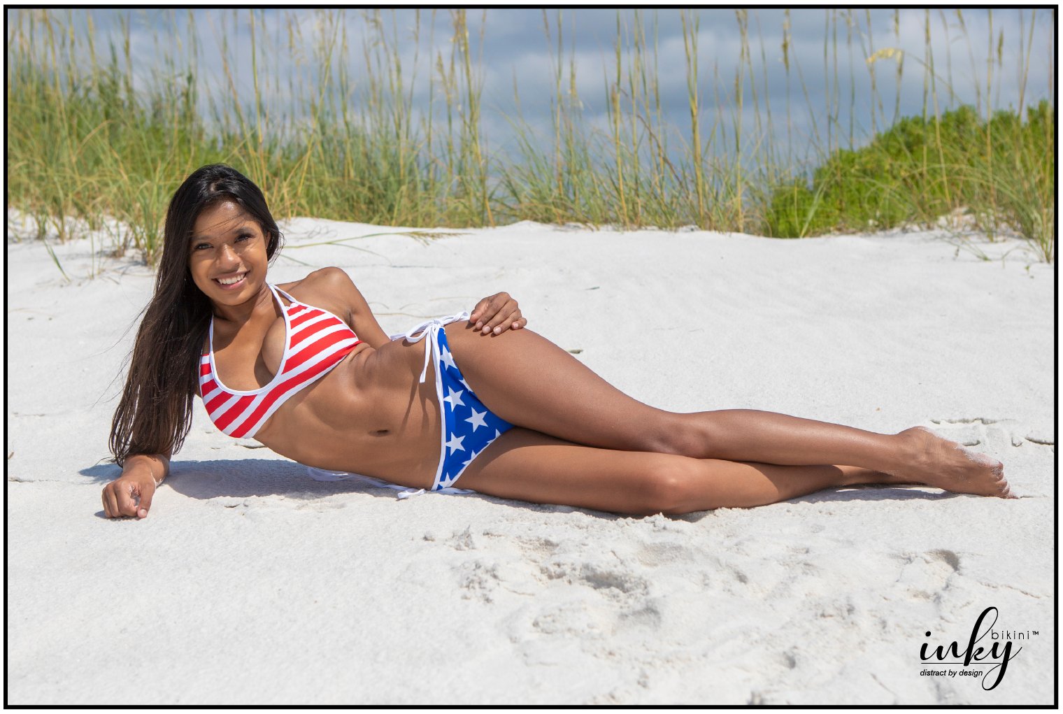 item Ideaal canvas Inky Bikini on Twitter: "You can't go wrong with Stars and Stripes!  Distract by Design! Exclusively at https://t.co/cxChzaFLyB Model:  @tatianna_latina #america #USA #flag #starsandstripes #swimwear #swimsuit  #reversibleswimwear #beachlife #model ...