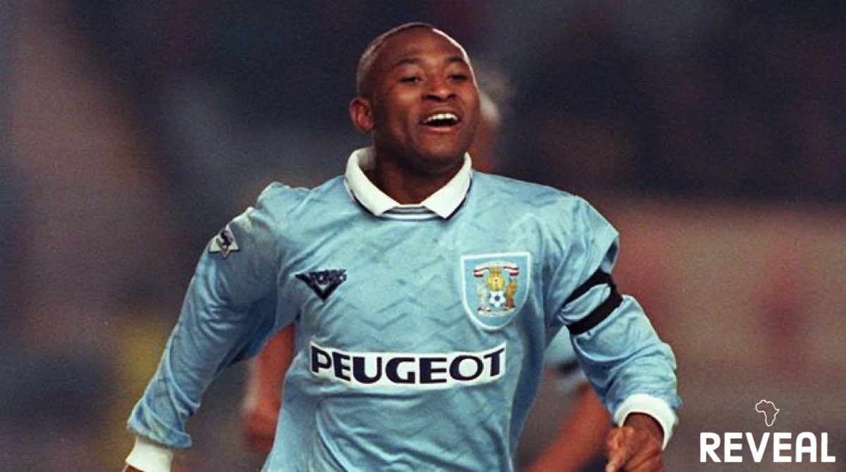 The Zimbabwean is also the first African international to score in the  @PremierLeague after his goal helped Coventry to a 2-1 over Sheffield Wednesday in September 1992  #PremierLeague  @Coventry_City