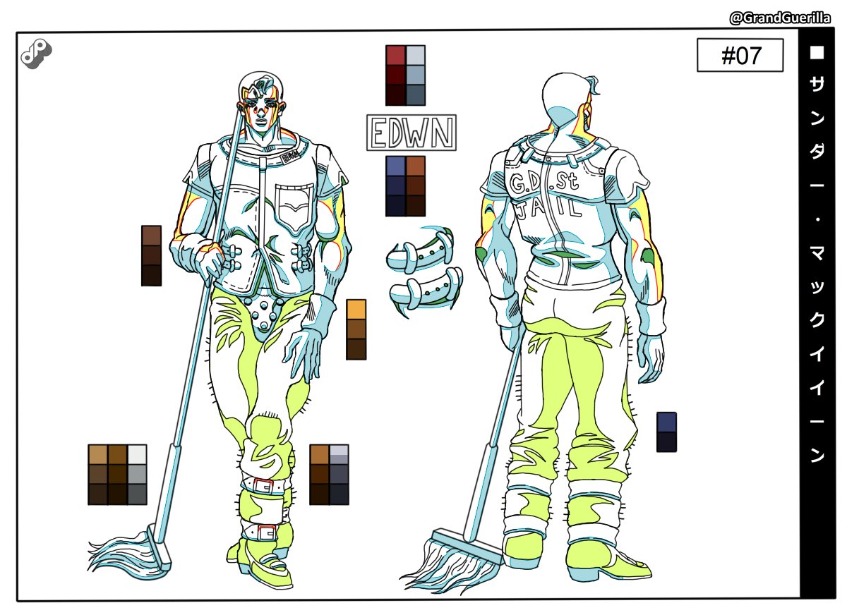 Jojo Part 6: Stone Ocean Character Sheets / X