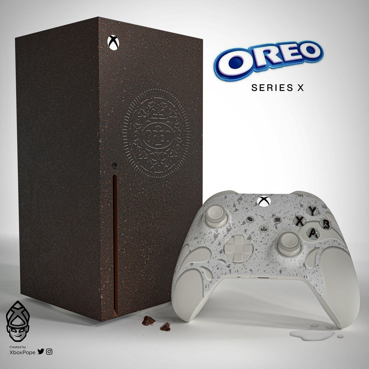 POPeART_'s tweet photo. Ok it’s back @Xbox fan art Friday this goes to @Oreo and a request from the Xbox community #xbox #XboxSeriesX #xboxpope https://t.co/pMTBXmocEd