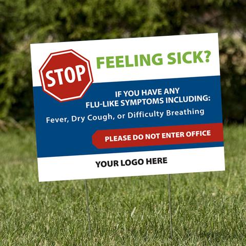 SolutionsByAGM's tweet image. #FeatureProductFriday Let customers and other employees know to go home and not enter your business if they do not feel well with these “Feeling Sick?” Yard Signs!

covid19safetyitems.com/collections/si…

#agmsolutions #marketingstrategy #kop #covid19 #coronavirus #staysafe #yardsign #signage