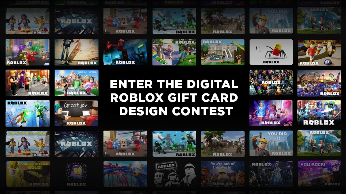 Roblox On Twitter Come Up With An Awesome Gift Card Design Submit Your Work Watch It Become A New Roblox Gift Card Win A Gift Card For Yourself - best place to buy roblox gift cards