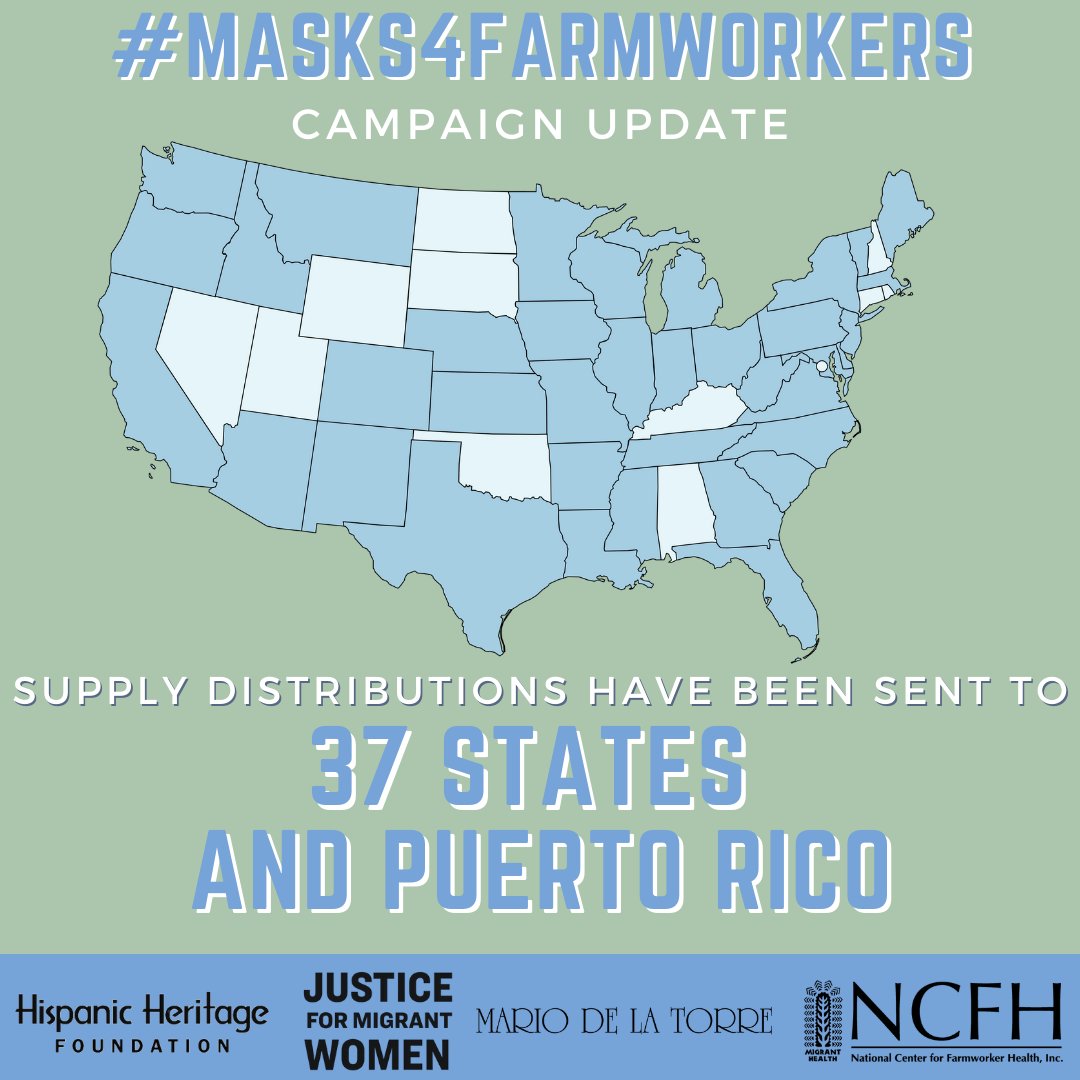 mujerxsrising's tweet photo. 🚨🚨CAMPAIGN UPDATE 🚨🚨

We could not be prouder to unveil the latest status update from the Farmworker’s Pandemic Relief Fund that we’ve been administering alongside partners @FarmerHealth  @hhfoundation &amp; @Fshndsnr! https://t.co/pwY4SJnMIh