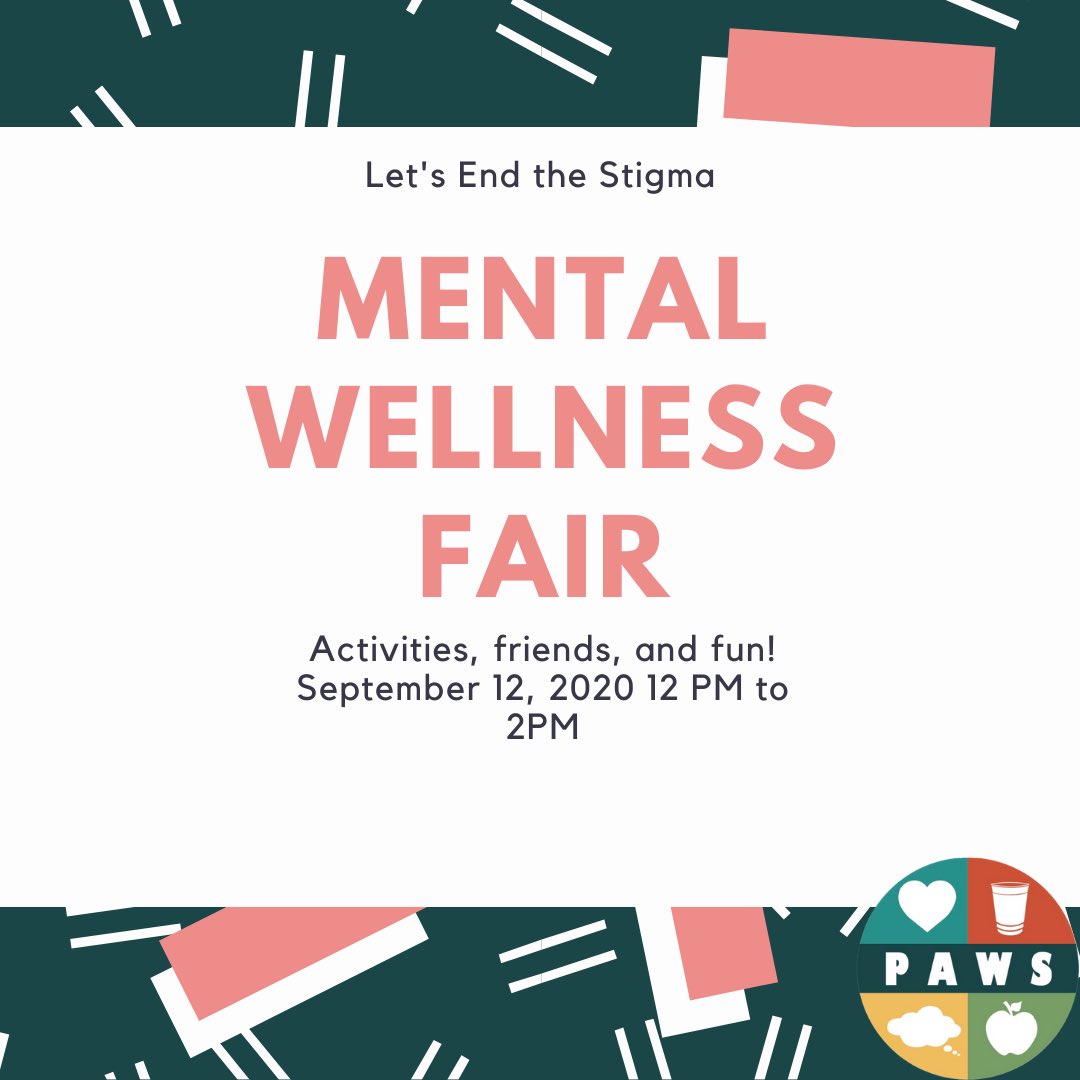 GoAssumptionU's tweet photo. Make sure to pop into the Mental Wellness fair (virtual) tomorrow from 12-2PM! @assumptionupaws https://t.co/fJeRxmwybz