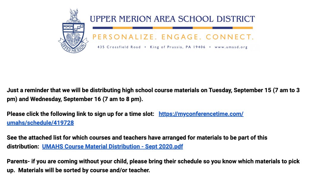 Special announcement from Mr. Bauer about course materials pick up. Check it out below! <a href="/UpperMerion2022/">UM Class Of 2022</a> <a href="/umclassof21/">upper merion ‘21 class!!</a> <a href="/2023Um/">UM Class of 2023</a>