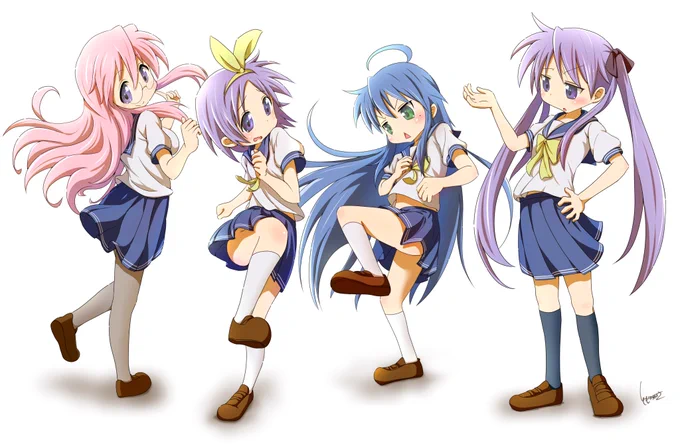 らき☆すたいつもの4人⛩️
#らきすた 