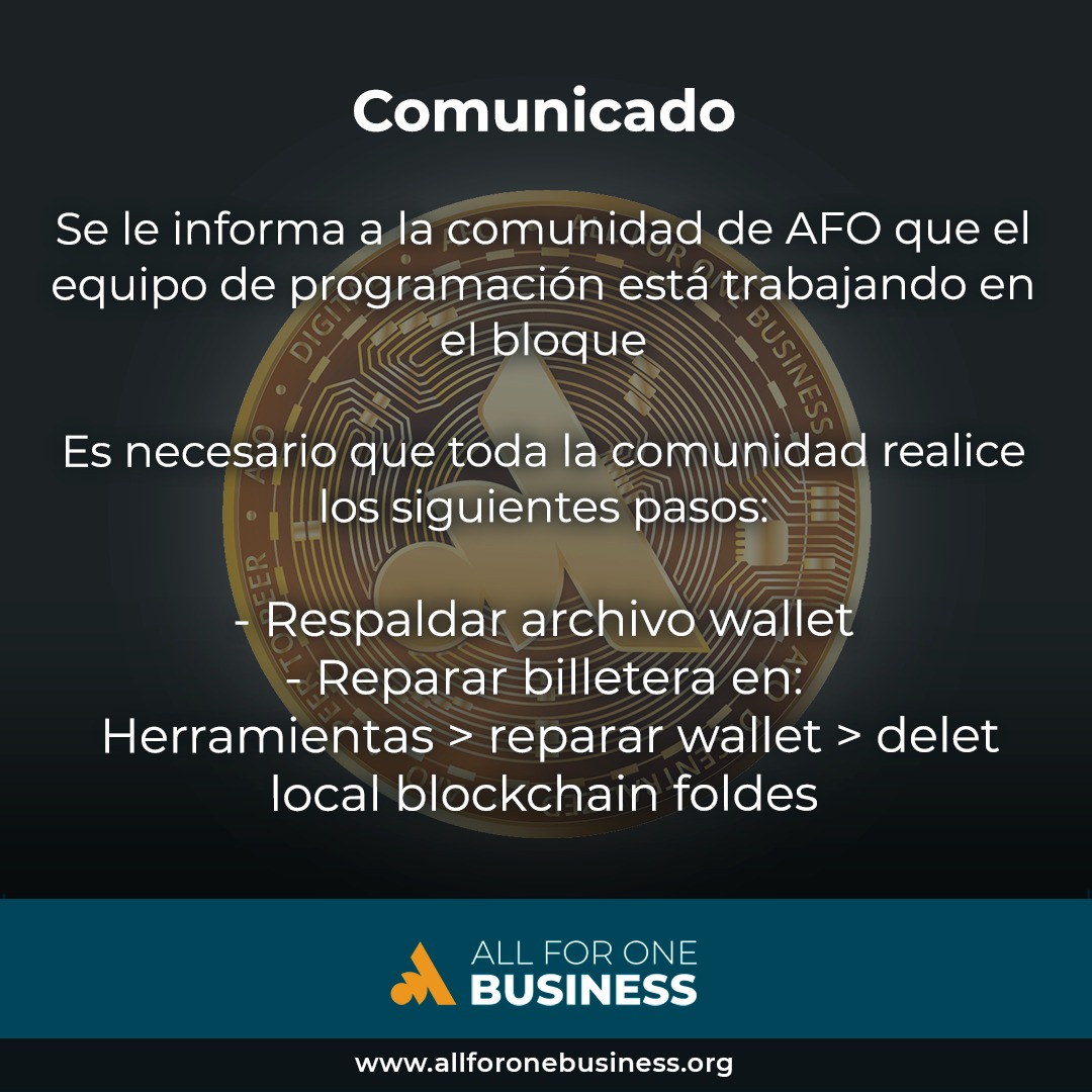 ¡Información Importante!

Recomendamos realiza los pasos mostrados a continuación lo antes posible

#afo #masternode #mineria