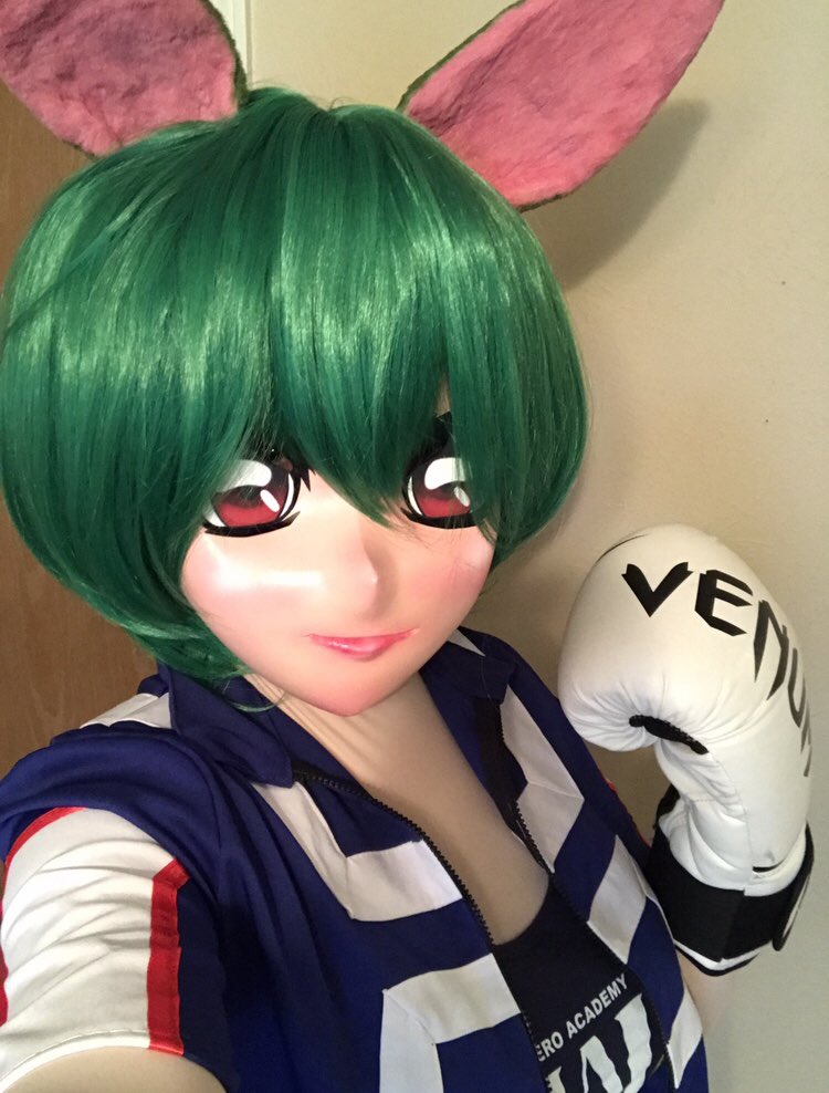Buster_Kig's tweet photo. Gotta train hard if I wanna be the world’s greatest hero! Y’all keep fighting hard into the weekend too! You’re almost there! #kigurumi #animegao #animegaokigurumi #animegirl #mhacosplay #bnhacosplay #bunnypunchesinbunches https://t.co/GMlURFww0V