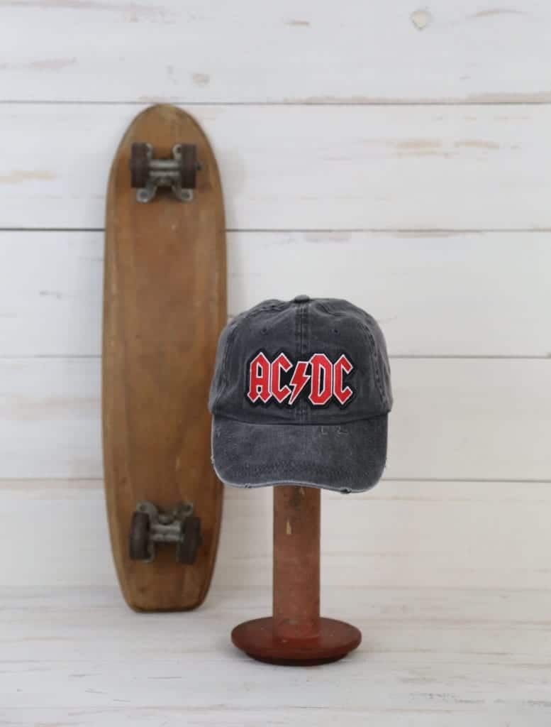<a href="/wyattsgarage/">wyattsgarage</a> #wyattsgarage #ACDC #MUSICDAY WG Distressed Hat with AC/DC Vintage Patch buff.ly/2XZv7AU