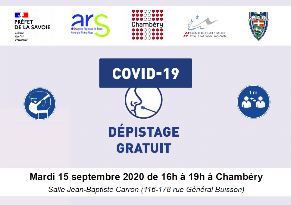 Préfet de la Savoie 🇫🇷 (@prefet73) on Twitter photo #COVID19 l Afin de lutter contre la propagation du virus, l'<a href="/ARS_ARA_SANTE/">ARS Auvergne-Rhône-Alpes</a>, la Préfecture de la #Savoie et la <a href="/VilledeChambery/">Ville de Chambéry</a> organisent une première opération de dépistage préventif et gratuit, en lien avec le centre hospitalier de #Chambéry, le <a href="/SDISsavoie/">Pompiers de la Savoie</a> et l'ADPC ⤵️ #COVID19 l Afin de lutter contre la propagation du virus, l'<a href="/ARS_ARA_SANTE/">ARS Auvergne-Rhône-Alpes</a>, la Préfecture de la #Savoie et la <a href="/VilledeChambery/">Ville de Chambéry</a> organisent une première opération de dépistage préventif et gratuit, en lien avec le centre hospitalier de #Chambéry, le <a href="/SDISsavoie/">Pompiers de la Savoie</a> et l'ADPC ⤵️