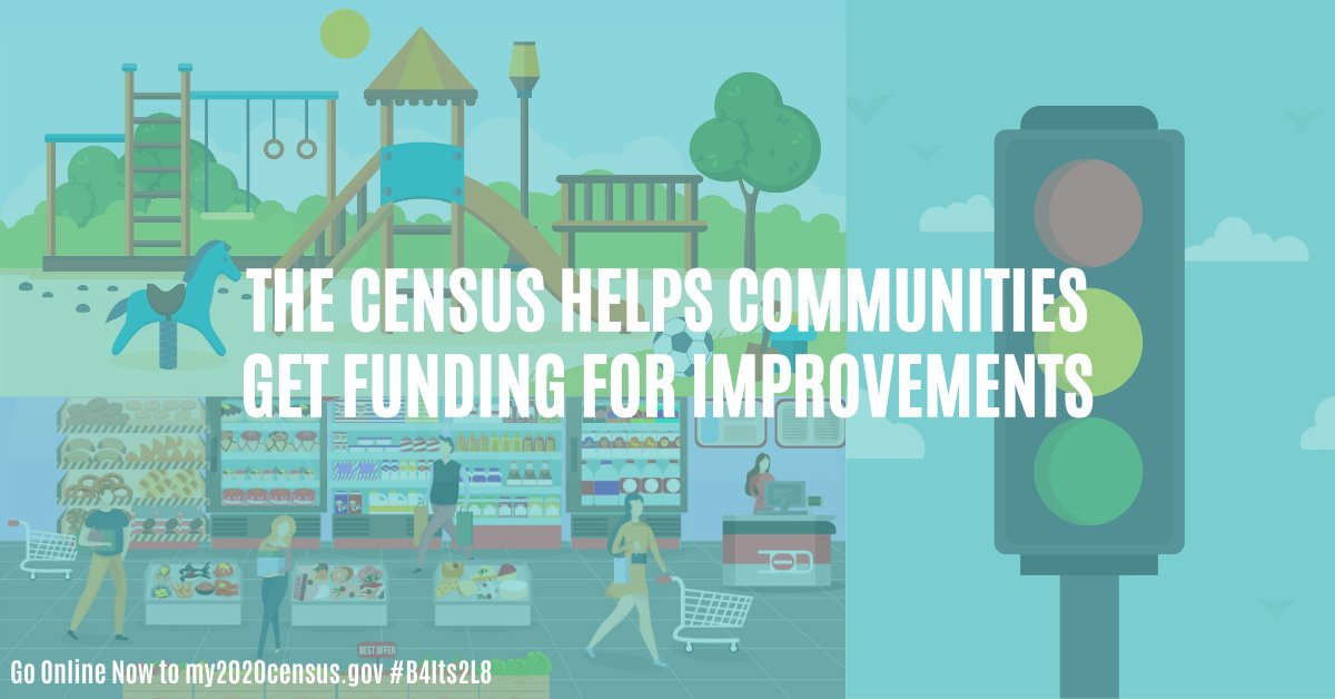 Accurate census data helps communities get the funds they need for improvements. Be counted for your community before its too late. my2020census.gov