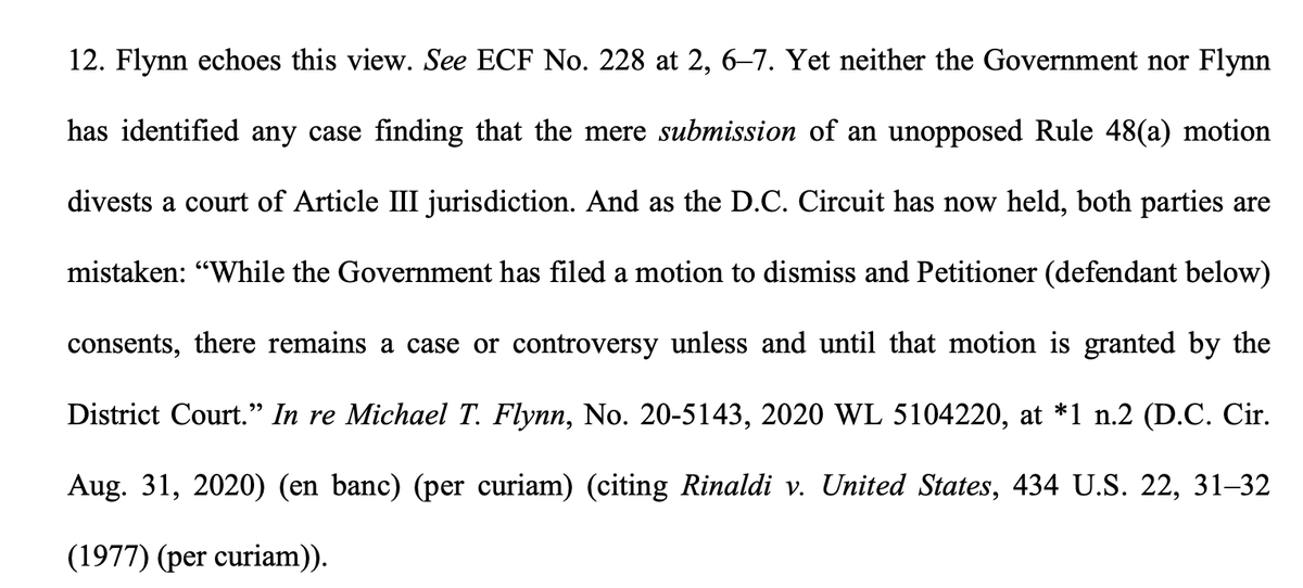 ARGUMENT: "Um, Barr and Flynn seem to think because they say Judge Sullivan is done, it's done. That's not how it works. They are idiots. I can't even with these people."