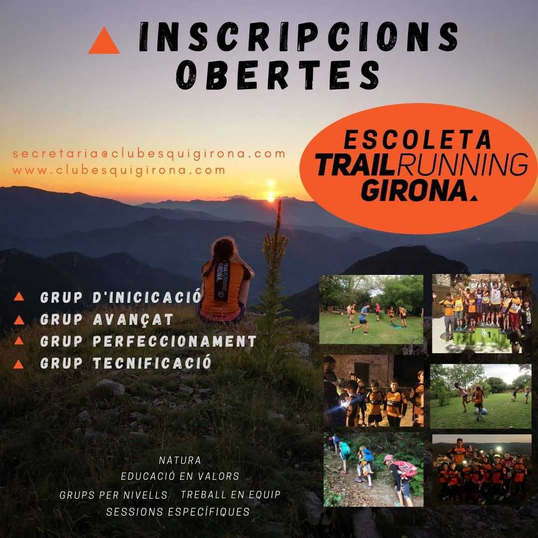 TrailRunGirona's tweet photo. Obrim les incripcions de l'Escoleta del @TrailRunGirona 
Truca al 972203802, envia un e-mail a secretaria@clubesquigirona.com o vés a les oficines de 17h a 20h per saber quins dies entrenarem! ⛰️🏃‍♀️🏃‍♂️ https://t.co/E5EYaPGJQ3