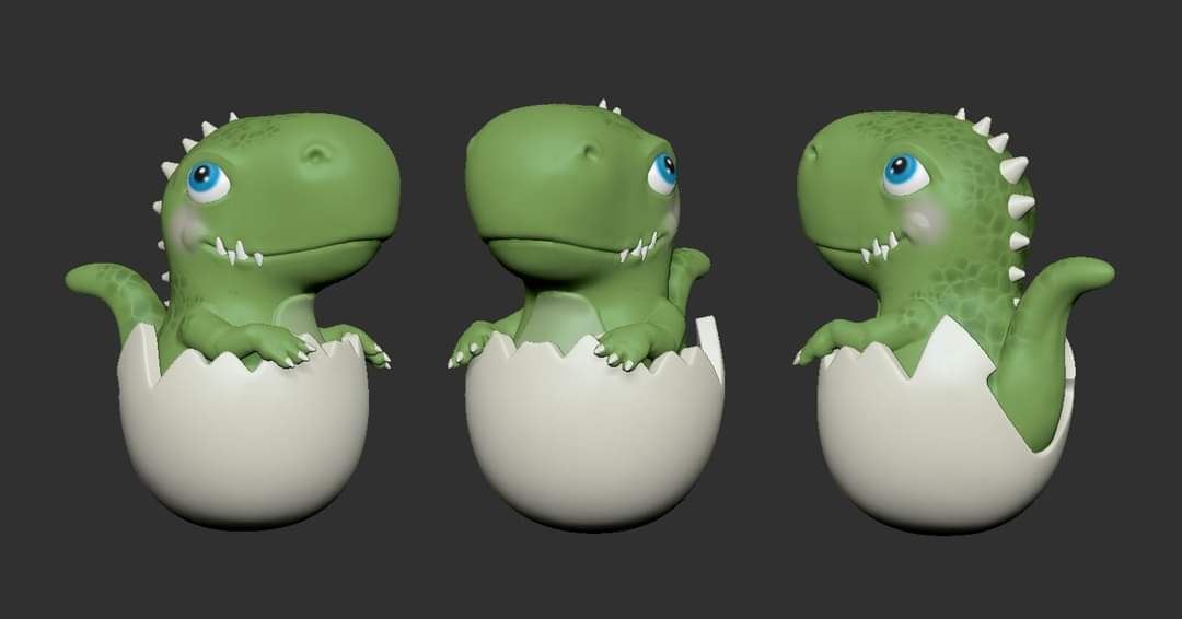 lord_maquinza's tweet photo. Sculptember
Day 10
tematic  "Roto"
decidimos salir del cliche del corazon roto y pensamos en un huevo roto por un dino recien nacido 🙂
#sculptember #sculptember2020 #zbrush #dinosaur #Dino #dinosauriorex #dinosaurio 
#retro #hesamael #tridimagina #sculptpractice https://t.co/l4bFThevRF