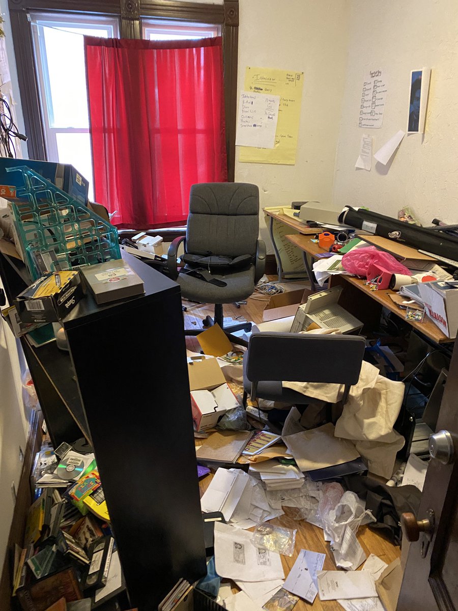 We need your help as we clean up Stone Soup Community Center. This was the <a href="/FFMCoop/">Future Focus Media</a> office that was left in total disarray. Donations can be made at stonesoupworcester.org #ThankYou #WorcesterMA #YouthDevelopment