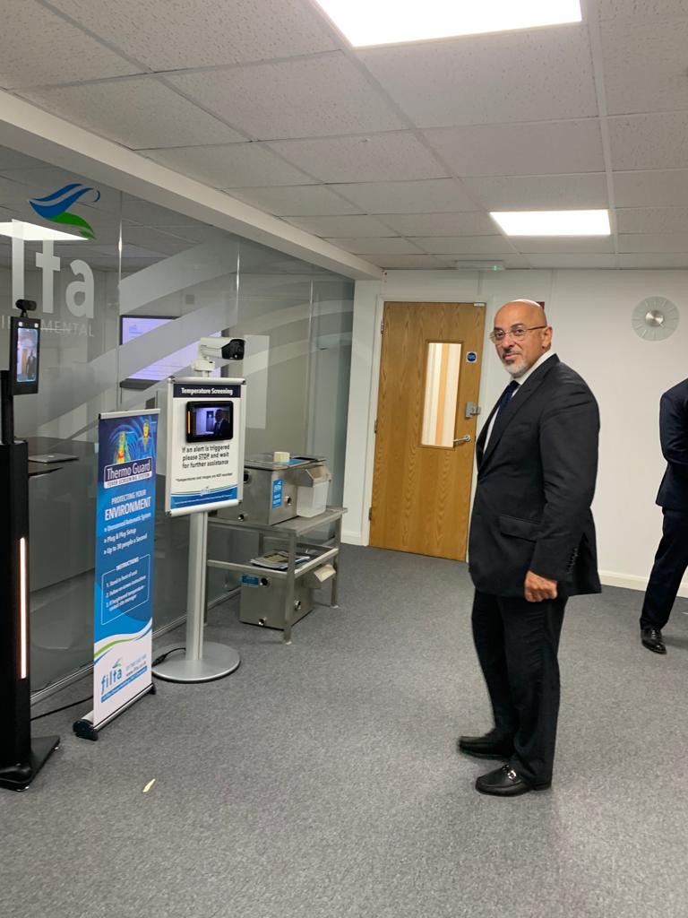 Extremely interesting to see <a href="/FiltaGroupUK/">The Filta Group (UK)</a>’s fever screening equipment today and hear about their partnership with NTH Solutions, an NHS-owned company, which will ultimately reinvest income into improving NHS patients care and treatment. Grateful to all at Filta for hosting me.