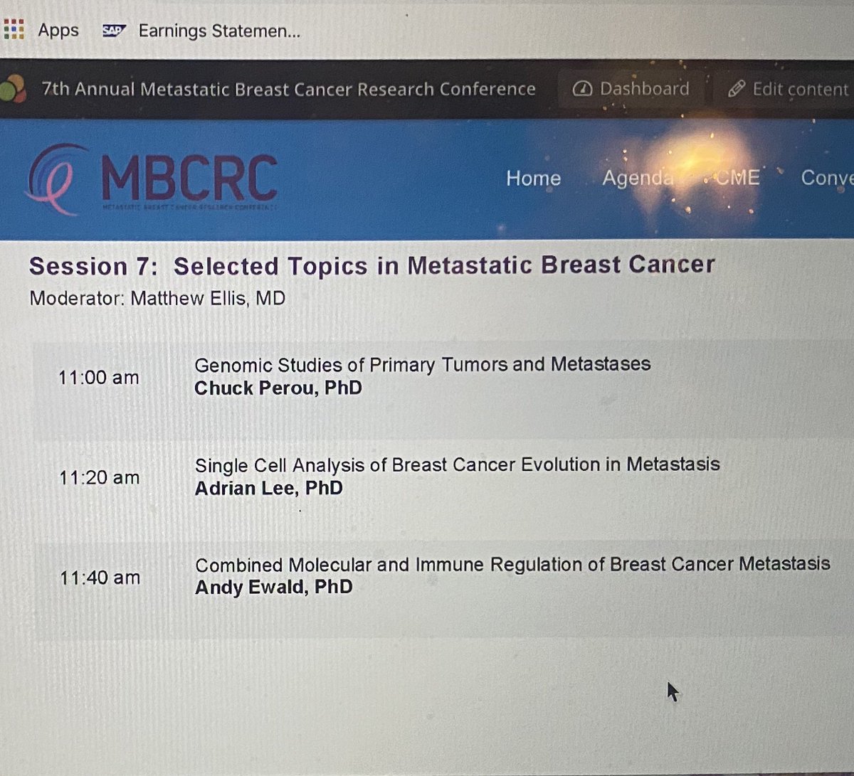 MetastaticOdds's tweet photo. Session 7 is underway #mbcrc20 @UNC_Lineberger @hopkinskimmel @UPMCnews @Adrianvlee @bcmhouston @AlanaWelm @BCRFcure @huntsmancancer https://t.co/9qmsRtT0P1