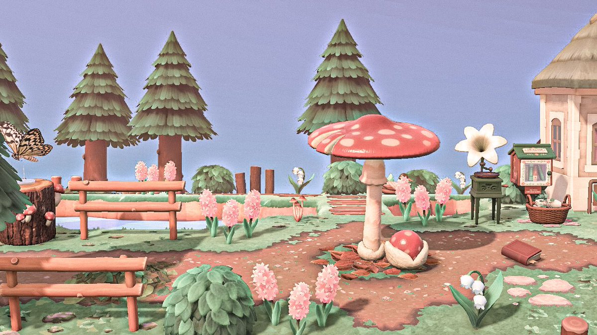 carmeowy's tweet photo. 🌿 the enchanted forest where Diana’s home is nestled in! #acnh #AnimalCrossingNewHorizons #acnhcottagecore https://t.co/Jvok4aPPUi
