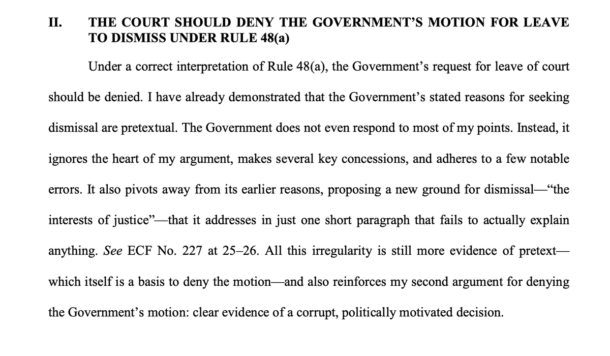 PART II: "THEY SHOULD F**K OFF - Based on their lack of any argument, they should, in the interest of judicial economy and respect for the rule of law, f**k all the way, entirely off."