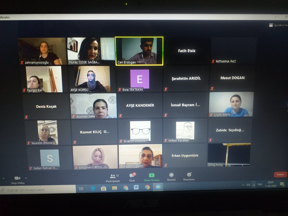 PursaklarMem's tweet photo. Uzaktan Eğitim sürecinde EBA kullanımı ve Web 2.0 Öğrenme Araçları eğitimi, ilçe MEM sn Mustafa KILIÇGİL'in lise öğretmenlerimizi selamlamasının ardından Can ERDOĞAN hocamızın sunumu ile başladı.

@tcmeb 
@adnanboyaci 
@turanakpinar 
@myildiz007 
@mustafakilicgil https://t.co/qvrwtaZ020